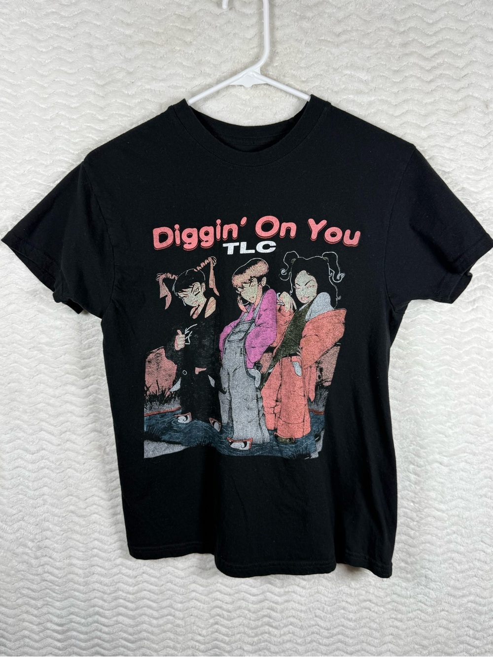 TLC 'Diggin' On You' Black Graphic Tee